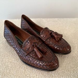 Brown leather Cole Haan loafers in size 6.5 in excellent condition. See photos.